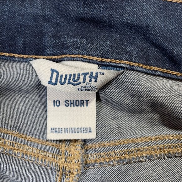 Duluth Trading Jean-etics High Rise Slim Leg Front Seam Size 10P - Picture 12 of 14